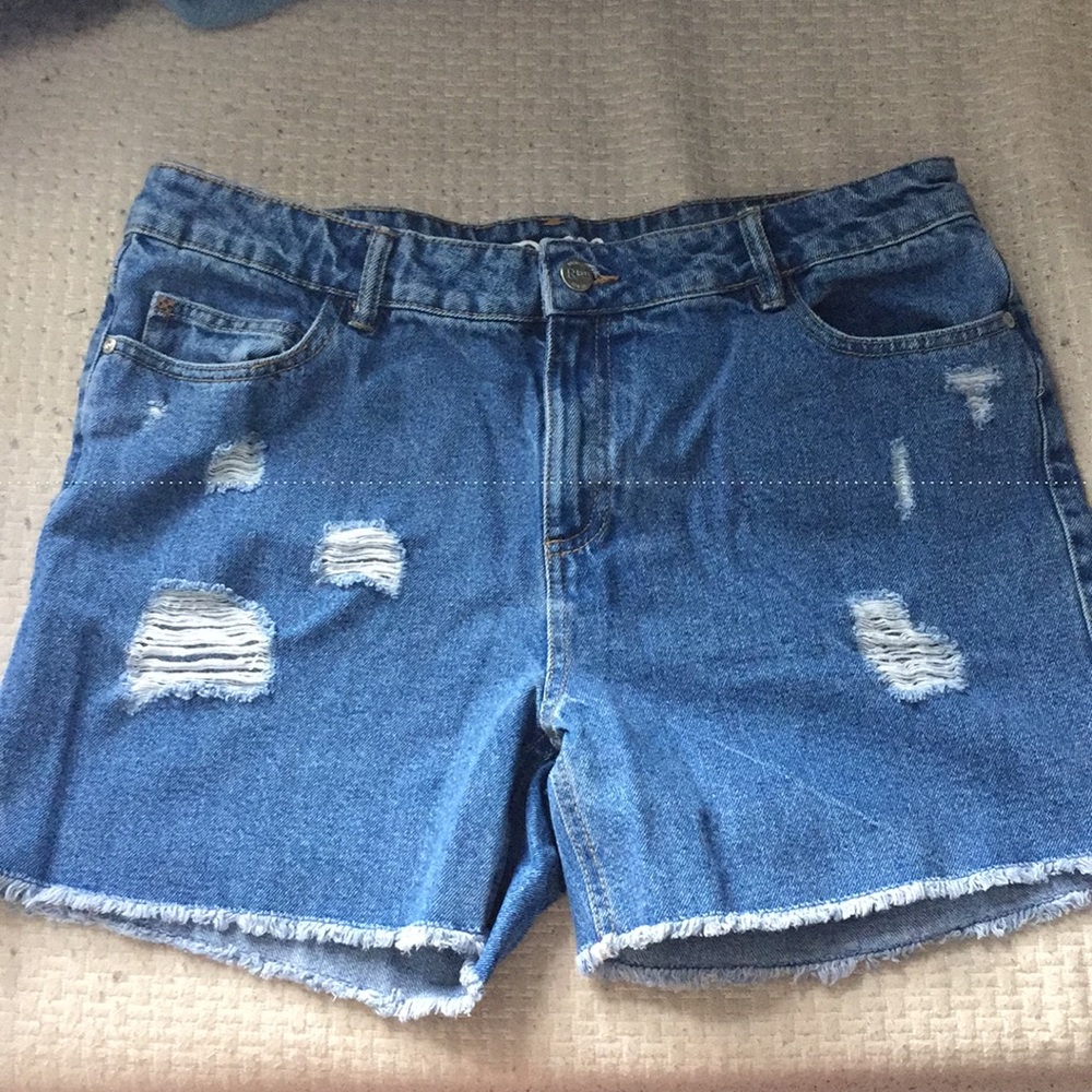 denim shorts